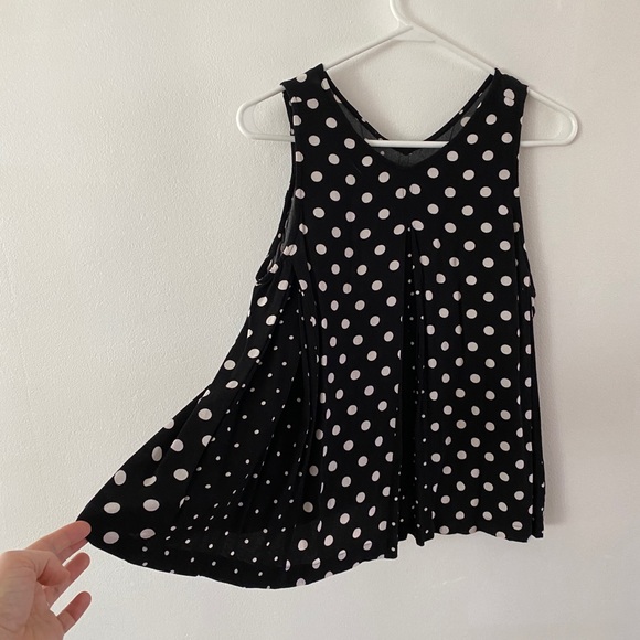 Madewell size small/6 polka dot tank top - Picture 4 of 4